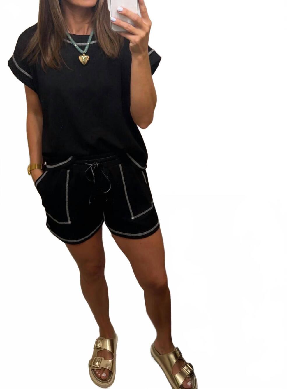 NEW SEWN AND SEEN game day lounge set in black